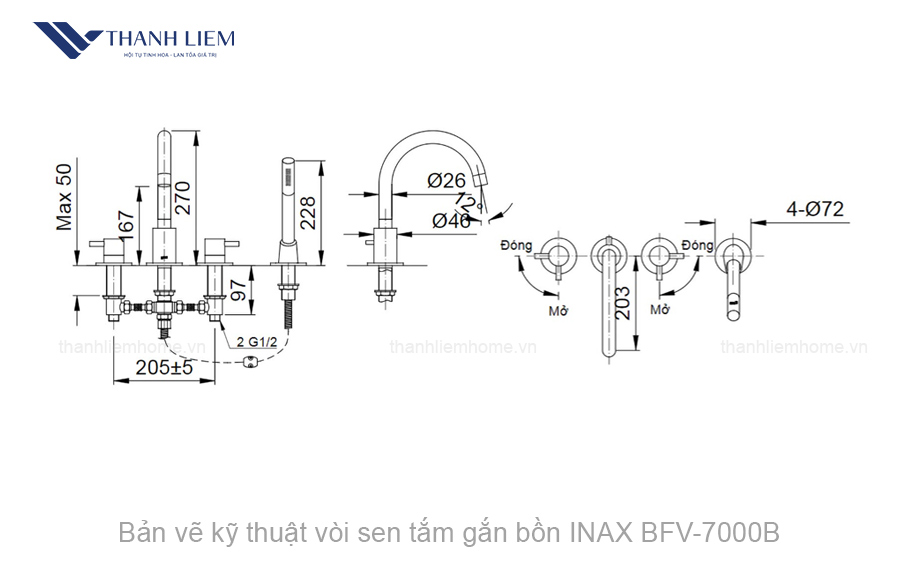 voi sen tam gan bon inax bfv-7000b