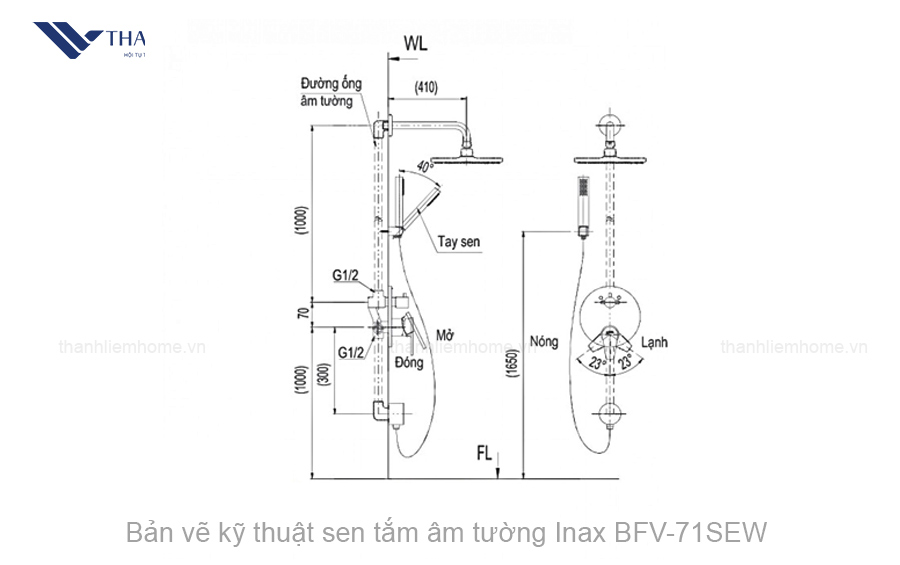 sen tam cay inax bfv-71sew