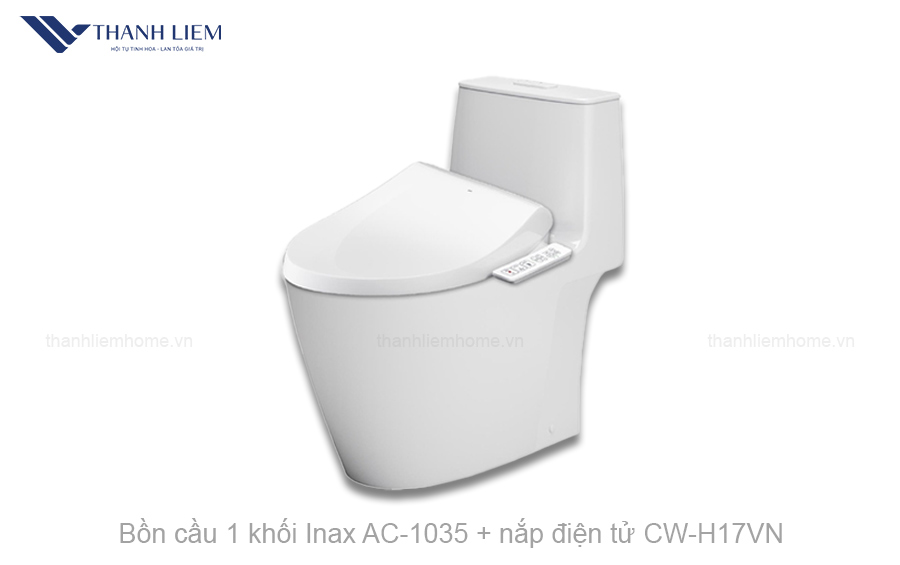 bon cau 1 khoi inax ac-1035 nap dien tu cwh17vn