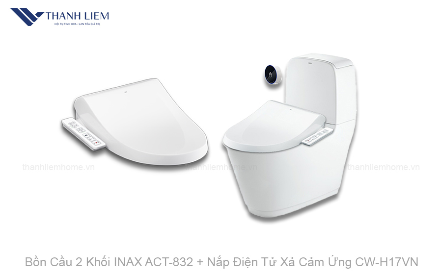 bon cau 2 khoi inax act-832 nap dien tu xa cam ung cwh17vn