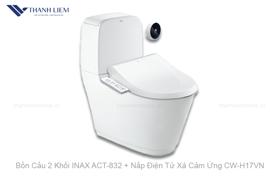 bon cau 2 khoi inax act-832 nap dien tu xa cam ung cwh17vn