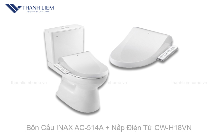 bon cau inax ac-514a nap dien tu cwh18vn