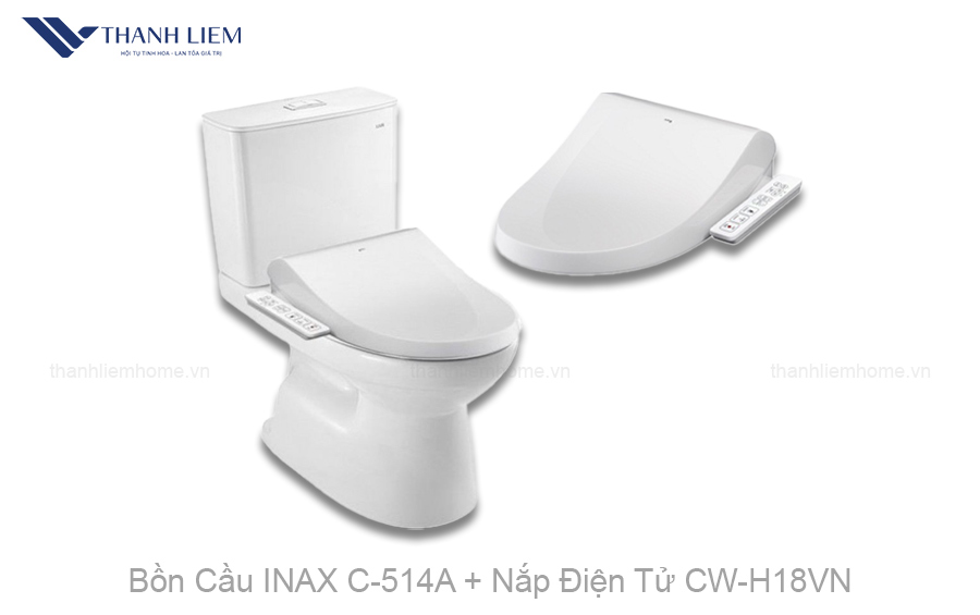 bon cau inax c-514a nap dien tu cwh18vn