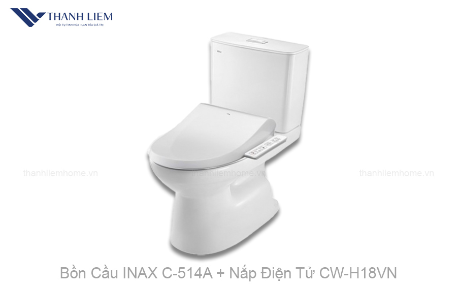bon cau inax c-514a nap dien tu cwh18vn