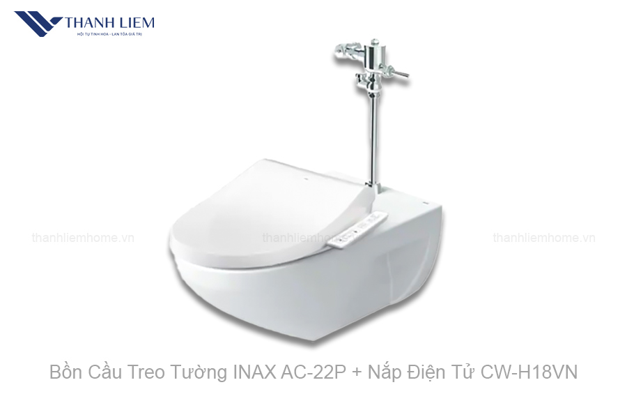bon cau treo tuong inax ac-22p nap dien tu cwh18vn