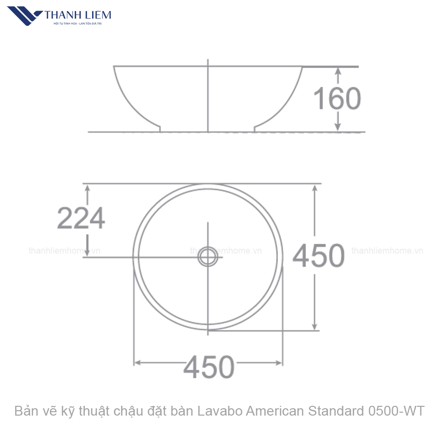 ban ve ky thuat chau dat ban american standard 0500-wt
