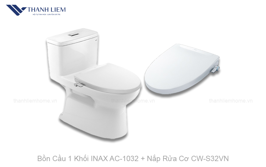 bon cau 1 khoi inax ac1032 nap rua co cws32vn