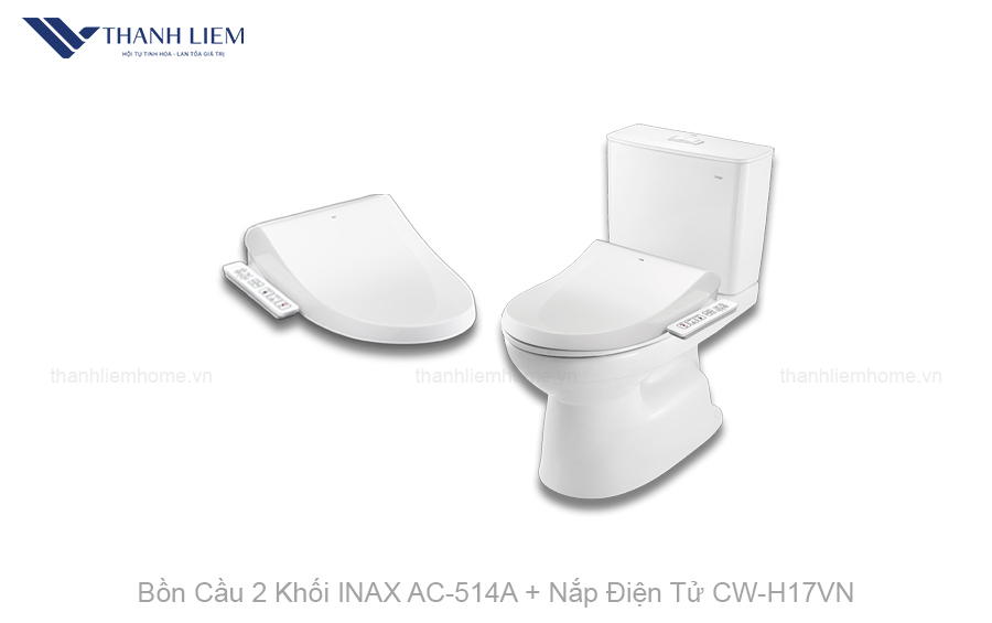 bon cau 2 khoi inax ac-514a nap dien tu cwh17vn