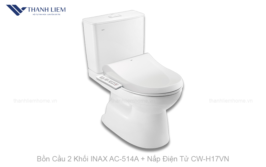 bon cau 2 khoi inax ac-514a nap dien tu cwh17vn