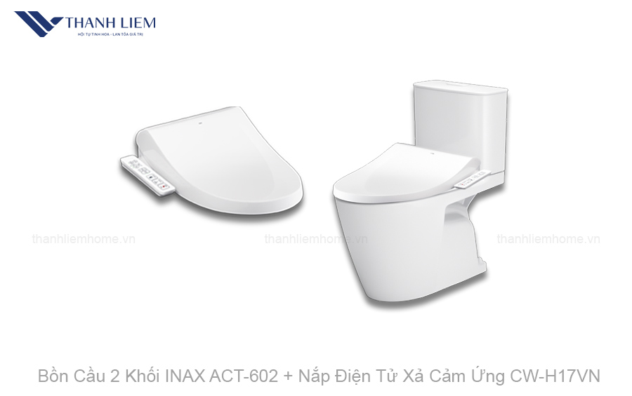 bon cau 2 khoi inax ac-602 nap dien tu cwh17vn