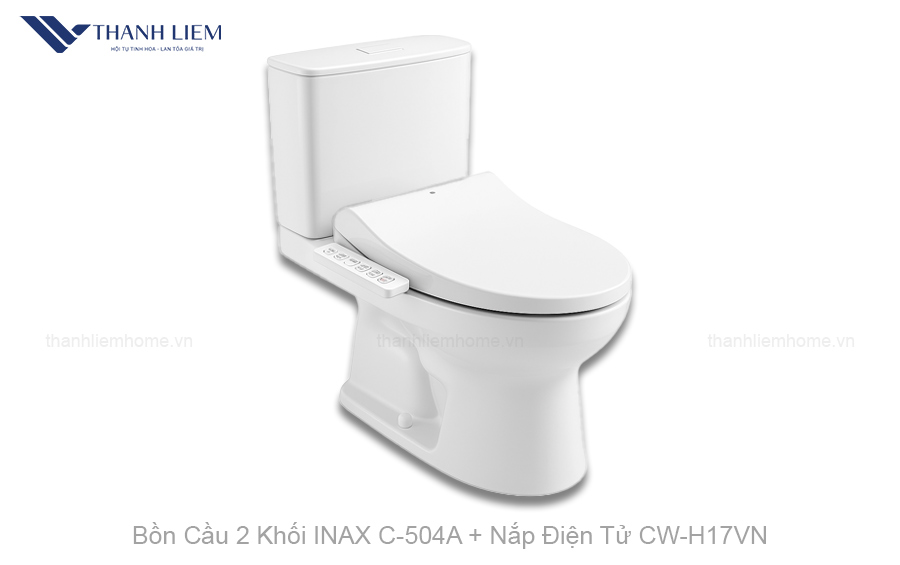 bon cau 2 khoi inax c-504a nap dien tu cwh17vn