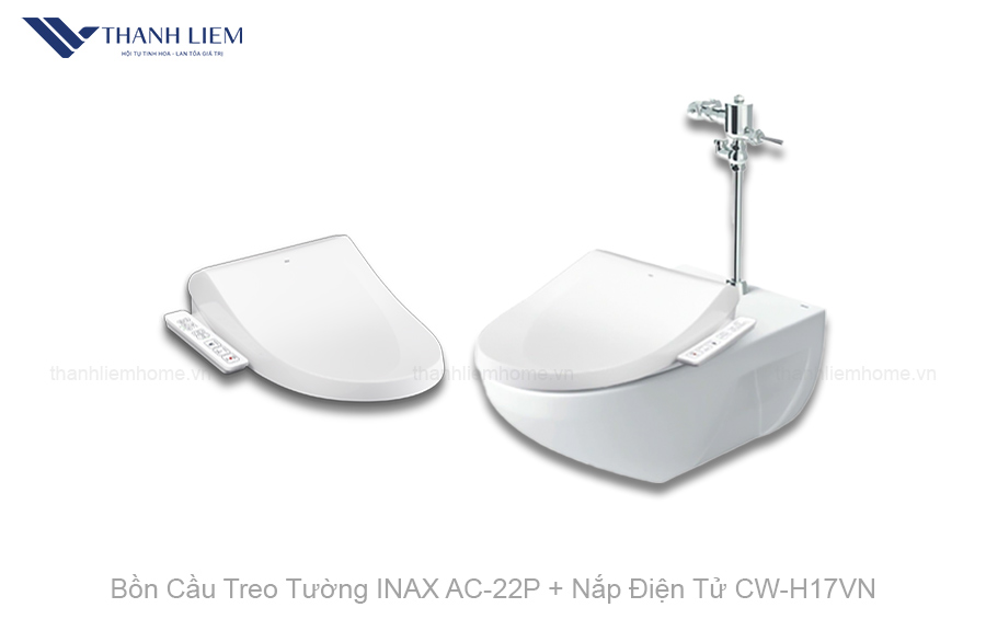 bon cau treo tuong inax ac-22p nap dien tu cwh17vn