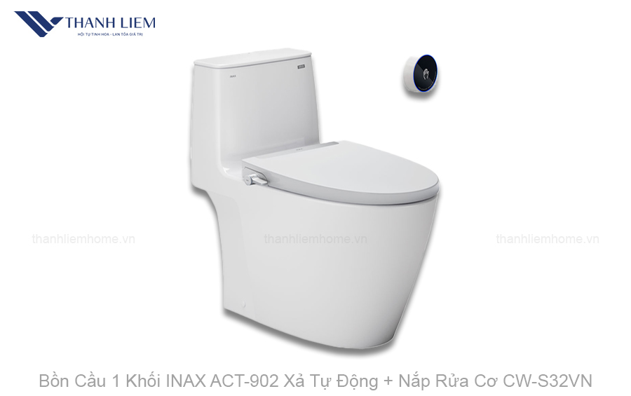 bon cau 1 khoi inax ac902 xa tu dong nap rua co cws32vn