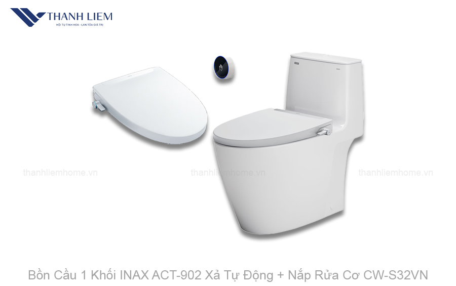 bon cau 1 khoi inax ac902 xa tu dong nap rua co cws32vn