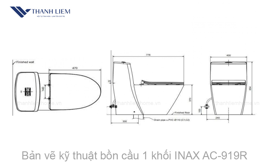 bon cau 1 khoi inax ac919r nap rua co cws32vn
