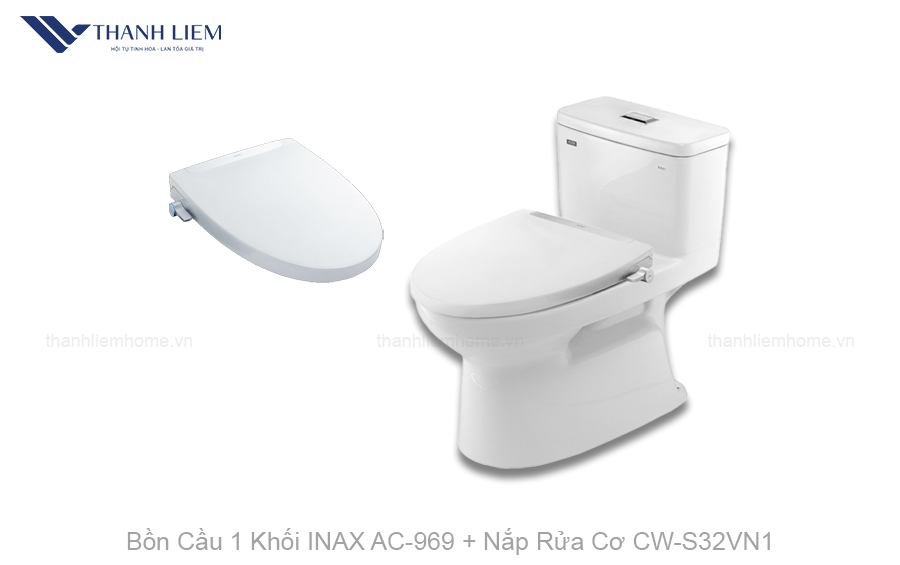 bon cau 1 khoi inax ac969 nap rua co cws32vn1