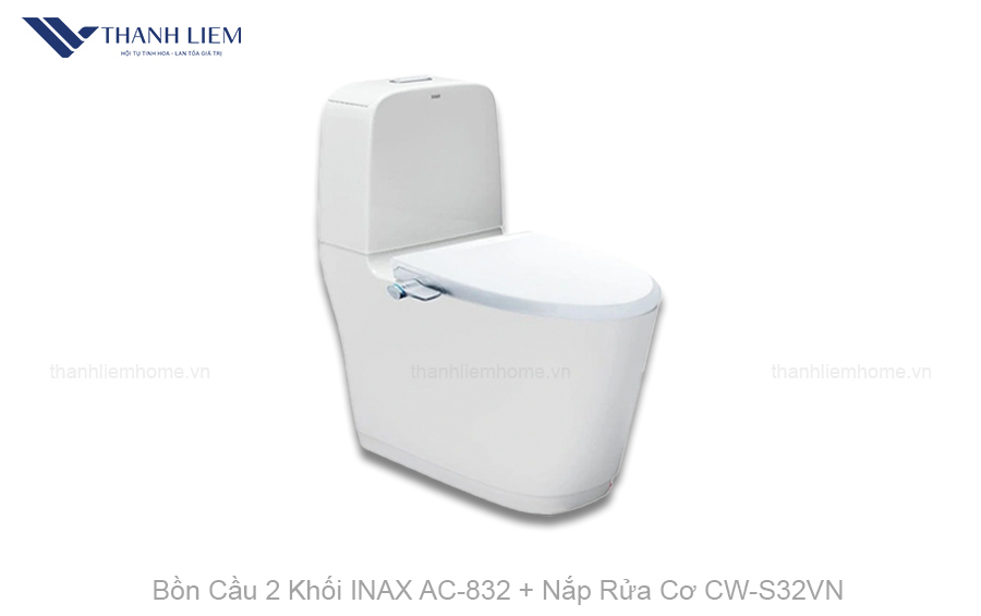 bon cau 2 khoi inax ac832 nap rua co cws32vn