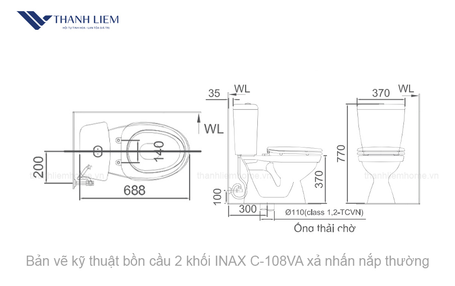 bon cau 2 khoi inax c108va xa nhan nap thuong