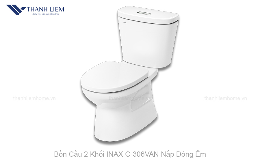 bon cau 2 khoi inax c306van nap dong em