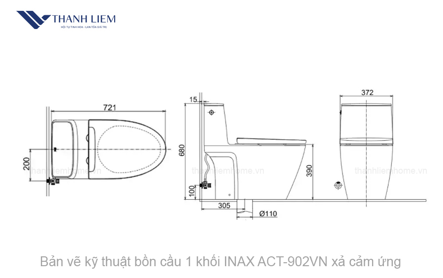 bon cau 1 khoi inax act902vn xa cam ung
