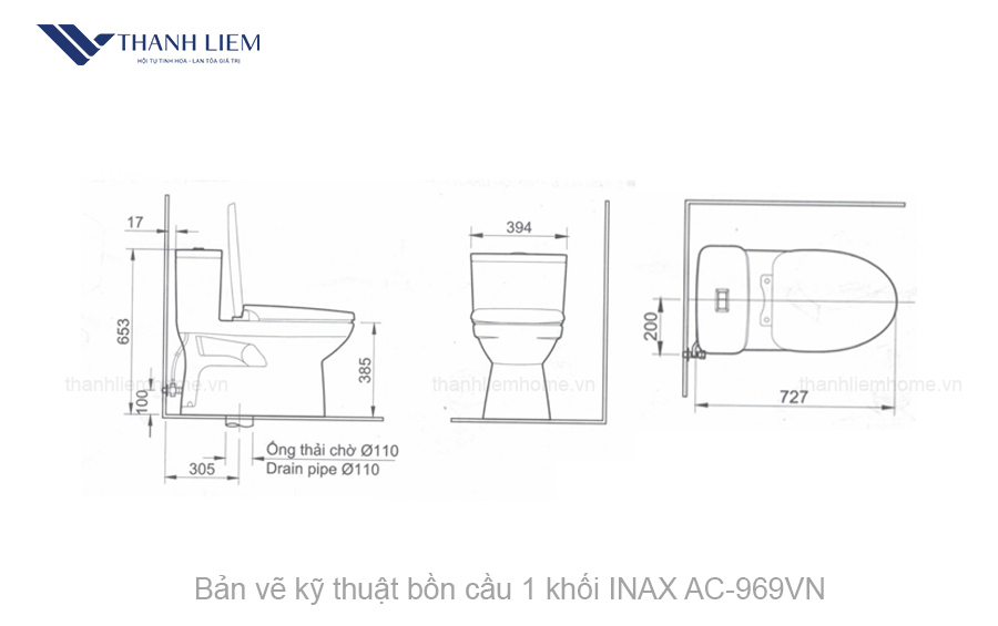 bon cau 1 khoi inax act969vn