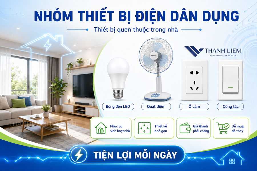 cac loai thiet bi dien pho bien hien nay