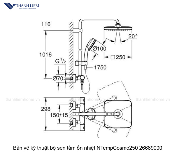 bo sen tam on nhiet NTempCosmo250 26689000