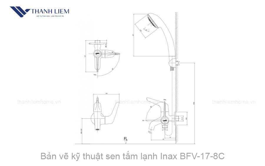 ban ve ky thuat sen tam lanh tang ap inax bfv-17-8c