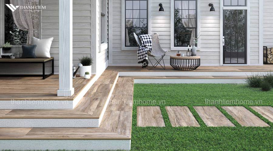 gach gia go op cau thang