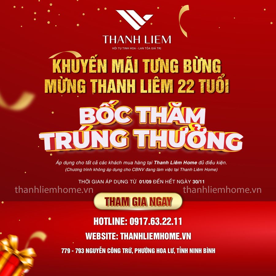 chuong trinh khuyen mai tung bung mung thanh liem 22 tuoi