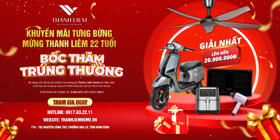 chuong trinh khuyen mai tung bung mung thanh liem 22 tuoi