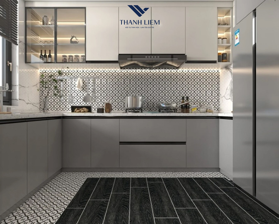 mau gach lat nen nha bep dep