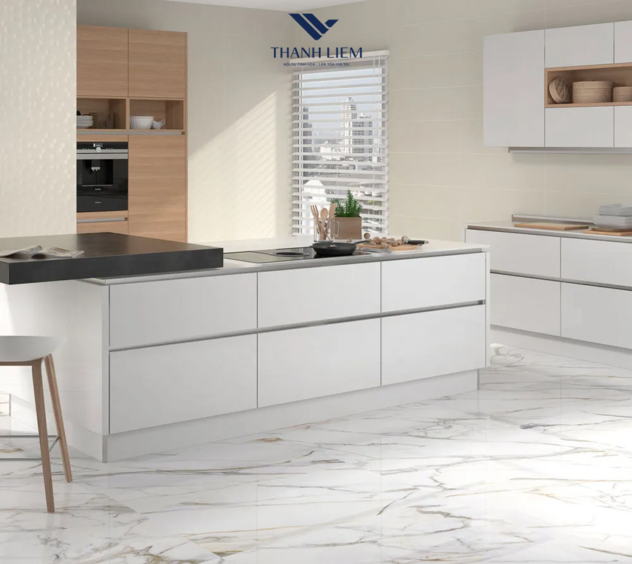 mau gach lat nen nha bep dep