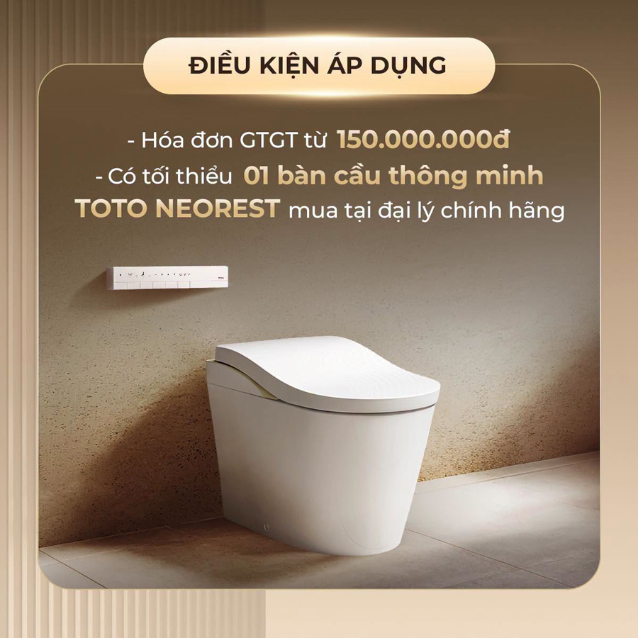 toto tri an khach hang don dac quyen nghi duong amanoi cung Neorest, qua tang cung WASHLET