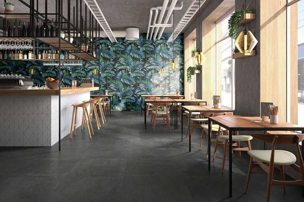 xu huong su dung gach op lat quan cafe nha hang