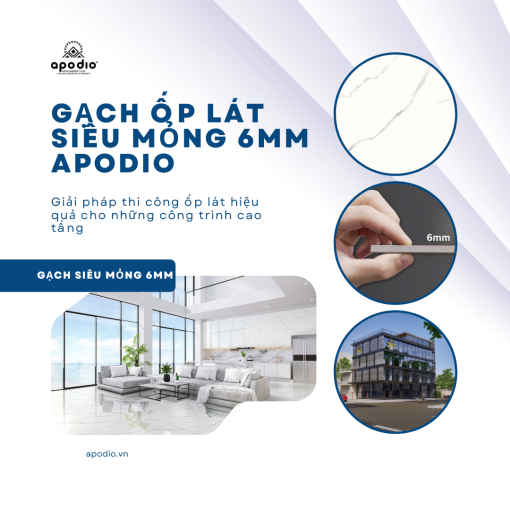 Gạch mỏng 6mm – Giải pháp thi công lát trực tiếp trên nền nhà cũ
