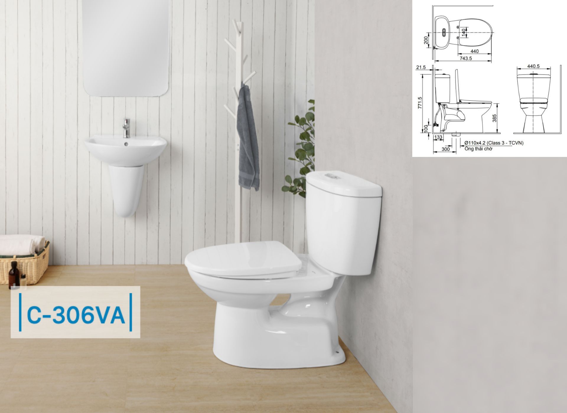 Có nên mua bồn cầu Inax C-306VA nắp thường không?