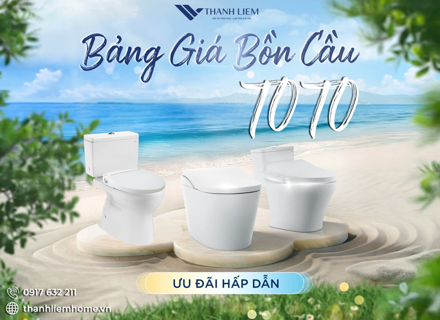 Giá bồn cầu TOTO tháng 06/2026 | Cập nhật chi tiết giá các dòng bồn cầu TOTO