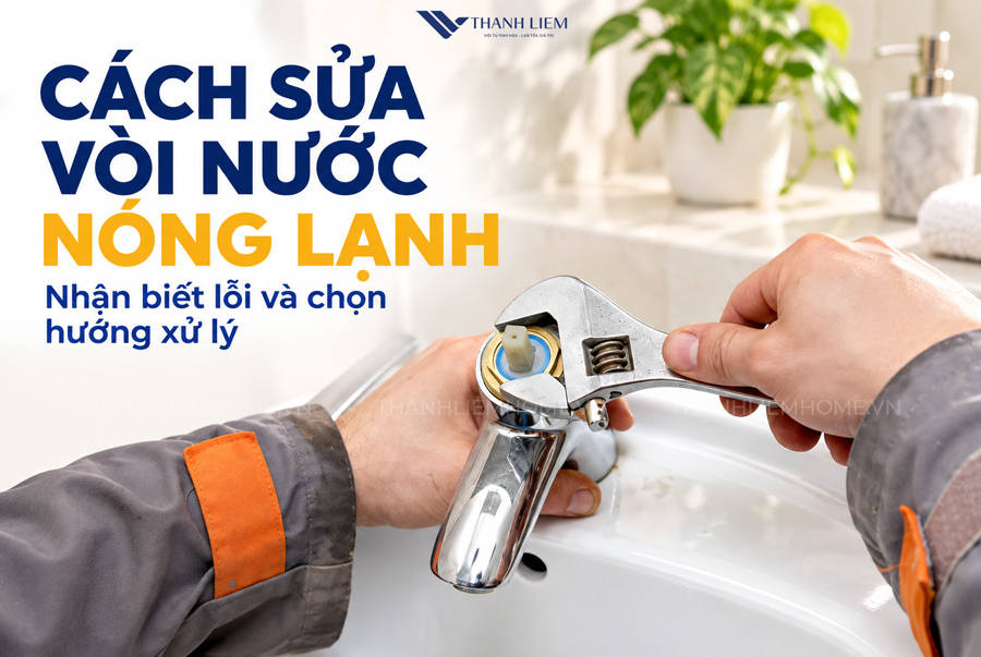 Cách sửa vòi nước nóng lạnh: Nhận biết lỗi và hướng xử lý