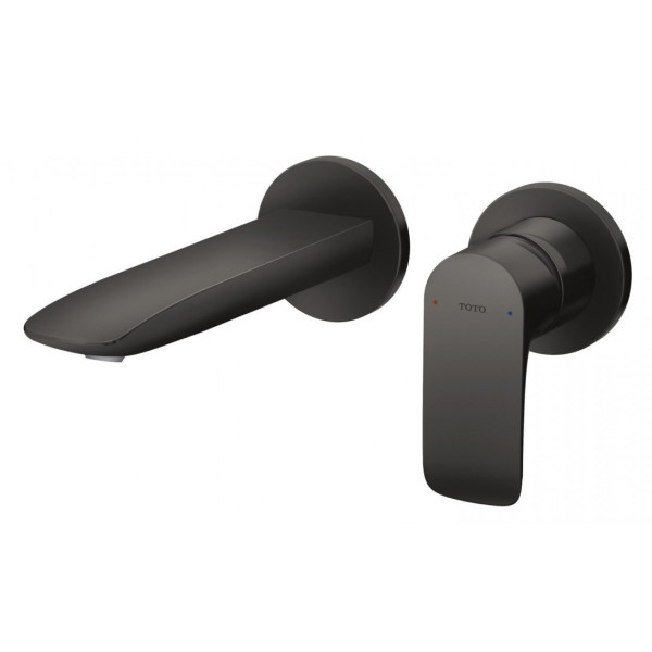 Vòi Lavabo TOTO TLG04309BB#MBL Nóng Lạnh Gắn Tường Màu Đen Mờ