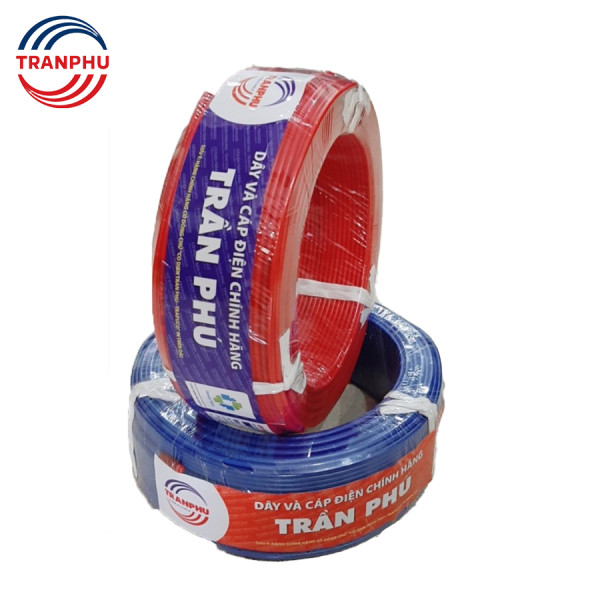 Dây đơn ruột đồng cách điện PVC Trần Phú 1x4mm2