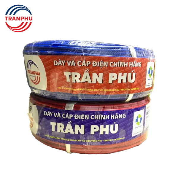 Dây đơn ruột đồng cách điện PVC Trần Phú 1x10mm2