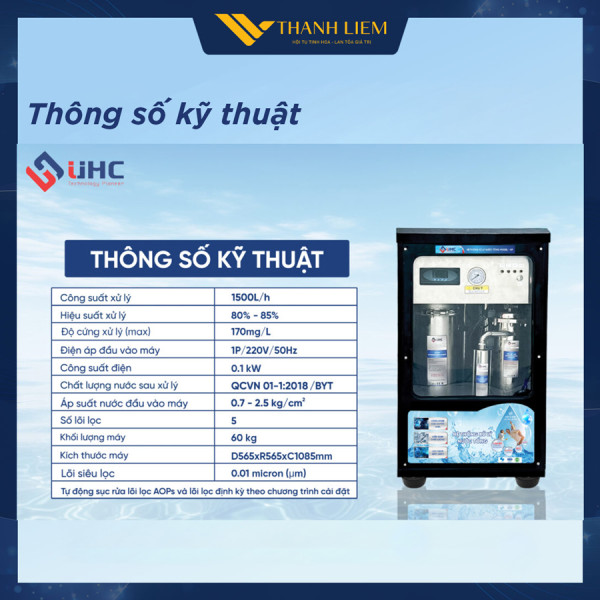 he thong xu ly nuoc tong uhc nc1500hf danh cho nguon nuoc may