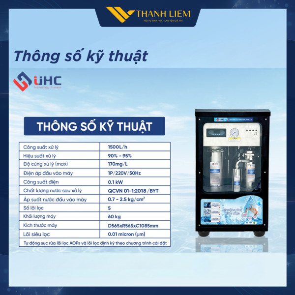 he thong xu ly nuoc tong uhc nc1500hf+ danh cho nguon nuoc may