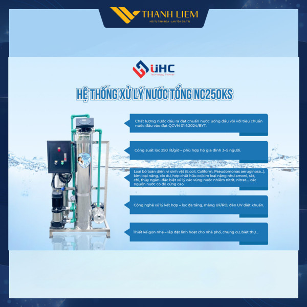he thong xu ly nuoc tong uhc nc250ks