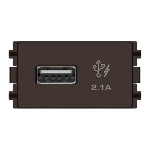 ổ sạc USB, loại đơn , size S Zencelo A (8431USB_BZ)màu đồng