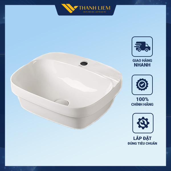 Chậu bán âm bàn CB-1146 KT:500x425x155 mm