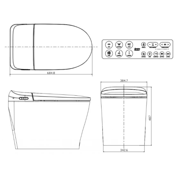 bon cau dien tu american standard wp-70dy