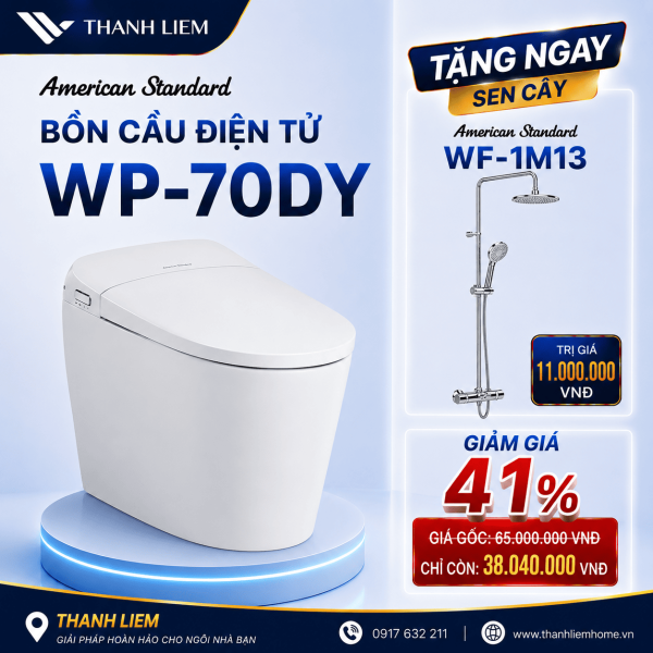 Bồn cầu điện tử American Standard WP-70DY