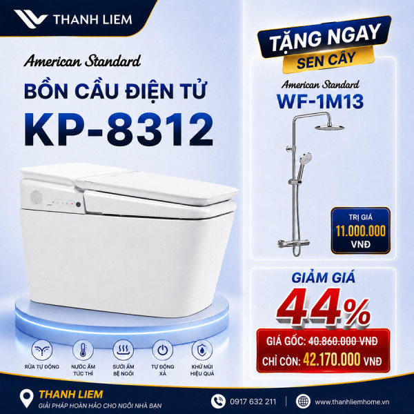 Bồn cầu điện tử American Standard KP- 8312